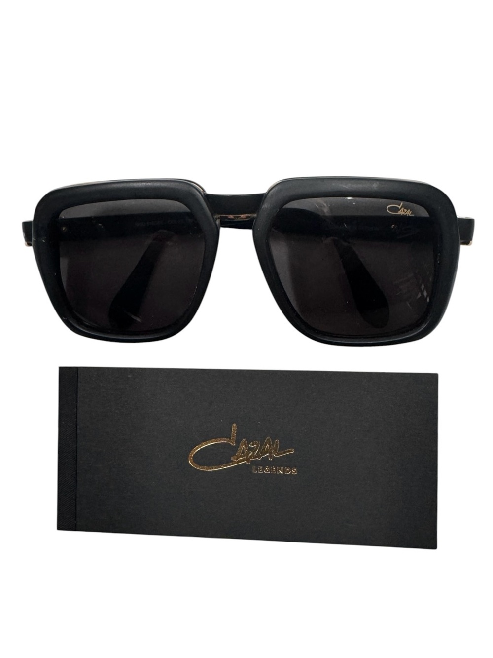 Cazal Legends 607 Sunglasses Black Gold 001 Made Germany